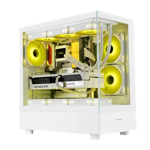 Segotep Endura Pro+ PC Gaming Case (E-ATX / ATX / M-ATX / ITX) 436mm*230mm*456mm , Tempered Glass , Supports up to 360mm radiators , White