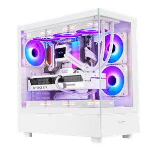 Segotep Endura Pro+ PC Gaming Case (E-ATX / ATX / M-ATX / ITX) 436mm*230mm*456mm , Tempered Glass , Supports up to 360mm radiators , White
