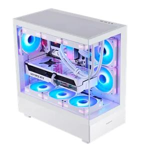 Segotep Endura Pro+ PC Gaming Case (E-ATX / ATX / M-ATX / ITX) 436mm*230mm*456mm , Tempered Glass , Supports up to 360mm radiators , White