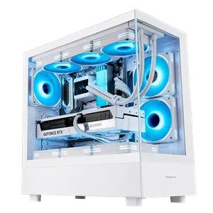 Segotep Endura Pro+ PC Gaming Case (E-ATX / ATX / M-ATX / ITX) 436mm*230mm*456mm , Tempered Glass , Supports up to 360mm radiators , White
