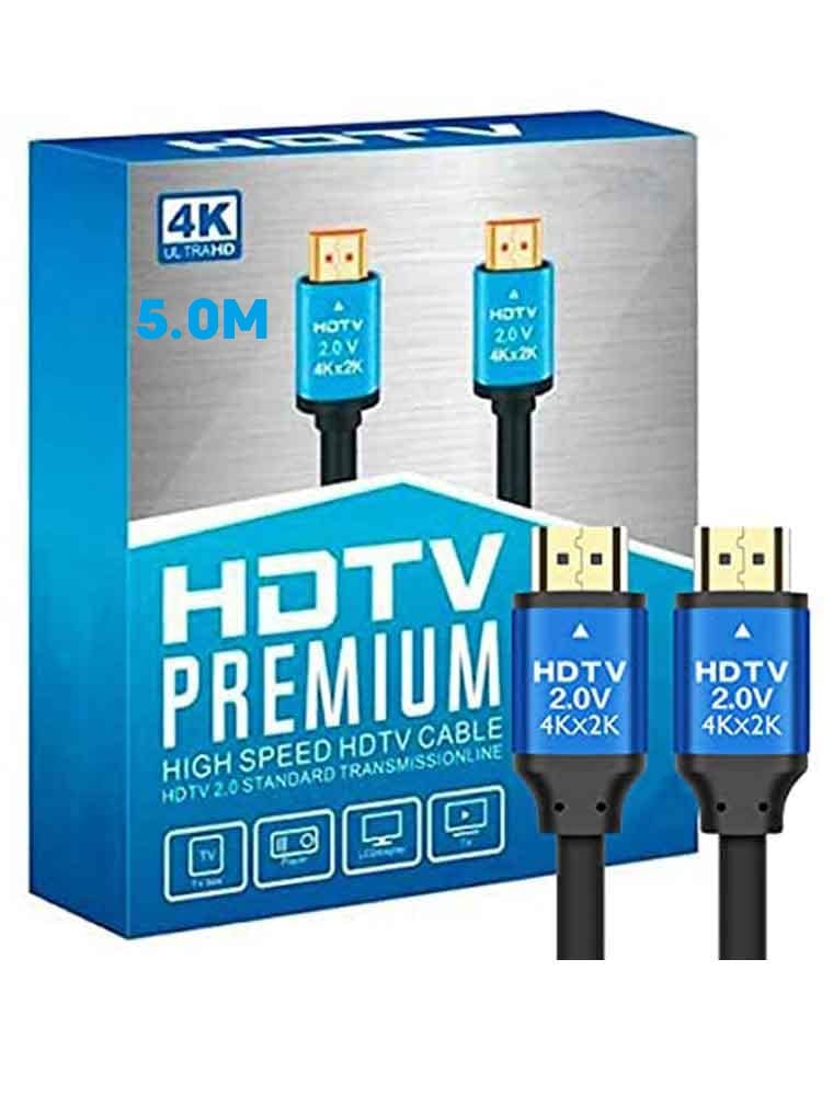 4K High Speed HDMI 2.0 Cable “Ultra”- HDMI 2.0 -Gold Plated-High Speed Data 18Gbps, 3D, 4K, HD 2160p - 5 Meter