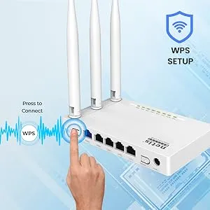 6be432d1-655a-42b1-9f5e-7a84ddb5fe9e.__CR0,0,600,600_PT0_SX300_V1___ WF2409E 300Mbps High-Speed Wireless N Router | Smart 3 x 5dBi High Gain Antennas with Parental Control for Computers, Smartphones, Wireless Cameras High-Speed Wireless N Router 3 Antennas