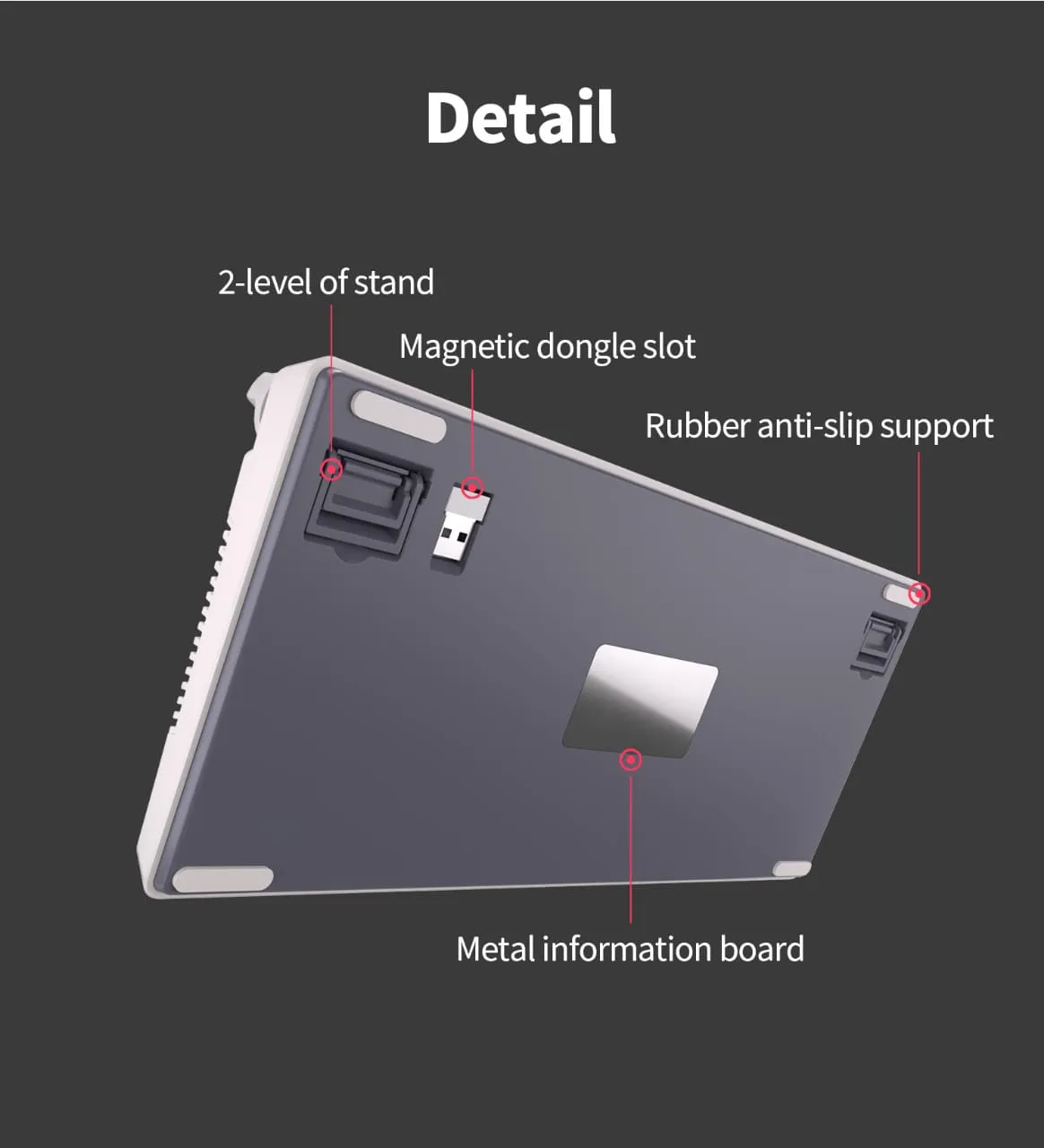 RK ROYAL KLUDGE H81 RGB Wireless Gaming Mechanical Keyboard BLUE Switch, Triple Mode Connectivity 2.4Ghz/BT5.1/USB-C ;  Control Knob , Gasket Mounted ; 75% Layout Hot Swappable 81 Keys - WHITE NIGHT RGB Wireless Mechanical Keyboard BLUE Switch