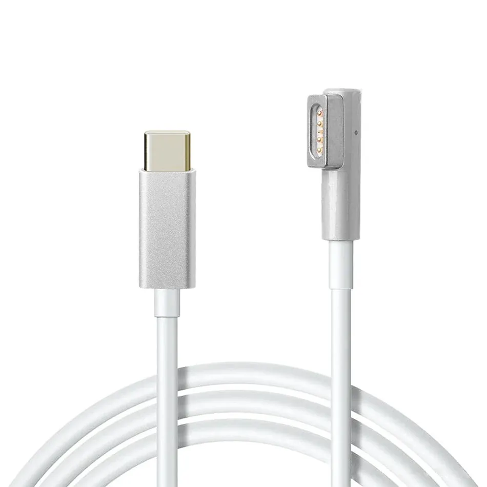 Magnetic Charger Cable USB Type-C to MagSafe 1 (L-Tip)  60W for Apple MacBook Air / Pro -  Laptop Power Cord| 1.8m MagSafe 1 Charger Cable USB Type-C