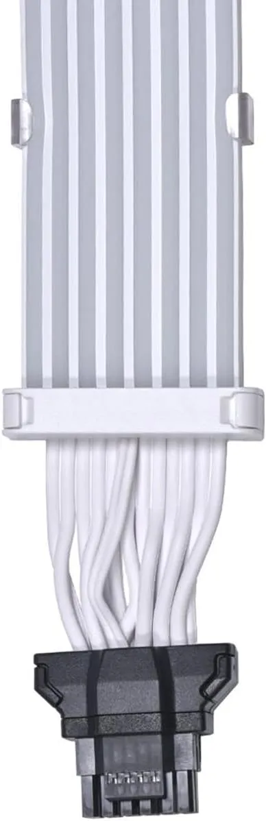 Lian Li Strimer Plus ARGB V2 168-8 VGA power cable PW168-8PV2- Supports motherboard 24-pin, GPU dual 8-pin, and GPU triple 8 pin - 12 Volts -  600 watts - BLACK  Lian Li ARGB VGA Power Cable