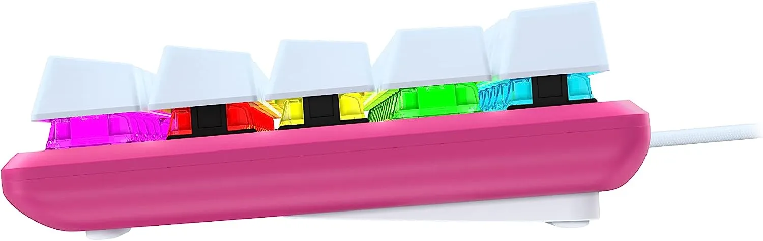 HyperX Alloy Origins 60 - Mechanical Gaming Keyboard - Ultra Compact 60% Form Factor - Linear Red Switch - Double Shot PBT Keycaps - RGB LED Backlit - NGENUITY Software Compatible - Pink  HyperX 60 Mechanical Gaming Keyboard - PINK EDITION HyperX Alloy Origins 60 - Mechanical Gaming Keyboard - Ultra Compact 60% Form Factor - Linear Red Switch - Double Shot PBT Keycaps - RGB LED Backlit - NGENUITY Software Compatible - Pink HyperX 60 Mechanical Gaming Keyboard - PINK EDITION