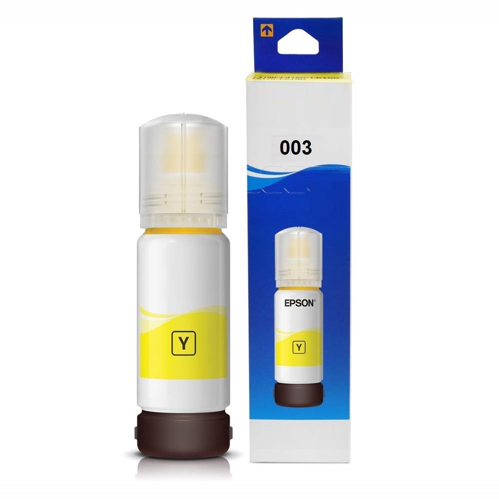 003 Refill Ink Bottle (Yellow) 70 ml , Compatible with Epson EcoTank L3110 /L3101/ L3150 / L4150 / L4160 / L6160 / L6170 / L6190 Printer Models For Epson L3100 L3101 L3108 L3110 L3111 L3115 L3116 L3118 L3119, L3150 L3151 L3152 L3156 L3158 L4150 L4158 L4160 L4168, L5190 L6160 L6161 L6168 L6170 L6171 L6178, L6190 L6191 L6198 L1110For Epson L3100 L3101 L3108 L3110 L3111 L3115 L3116 L3118 L3119, L3150 L3151 L3152 L3156 L3158 L4150 L4158 L4160 L4168, L5190 L6160 L6161 L6168 L6170 L6171 L6178, L6190 L6191 L6198 L1110