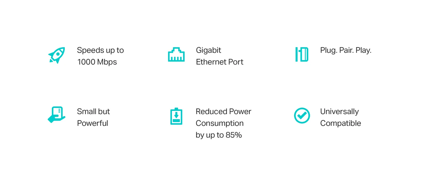 TP-Link Powerline Ethernet Adapter Starter Kit - AV1000 Gigabit Port, Plug&Play, Ethernet Over Power, Nano Size, Ideal for Smart TV, Online Gaming, Wired Connection Only (TL-PA7017 KIT) TP-Link Powerline Ethernet Adapter Starter Kit