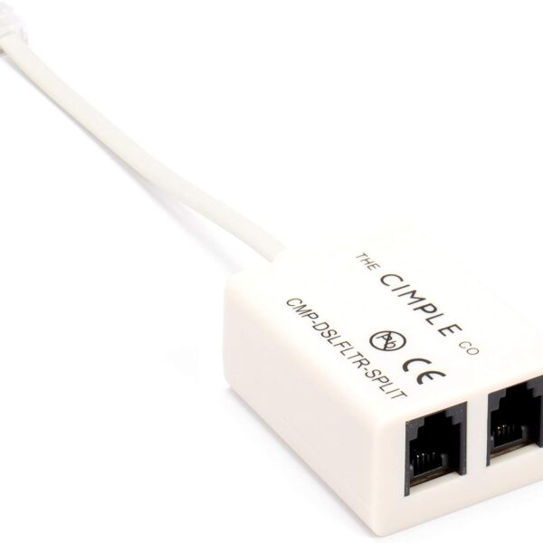 CO 2 Wire, 1 Line DSL Filter, with Built in Splitter - for Removing Noise and Other Problems from DSL Related Phone Lines 1 Line DSL Filter with Splitter