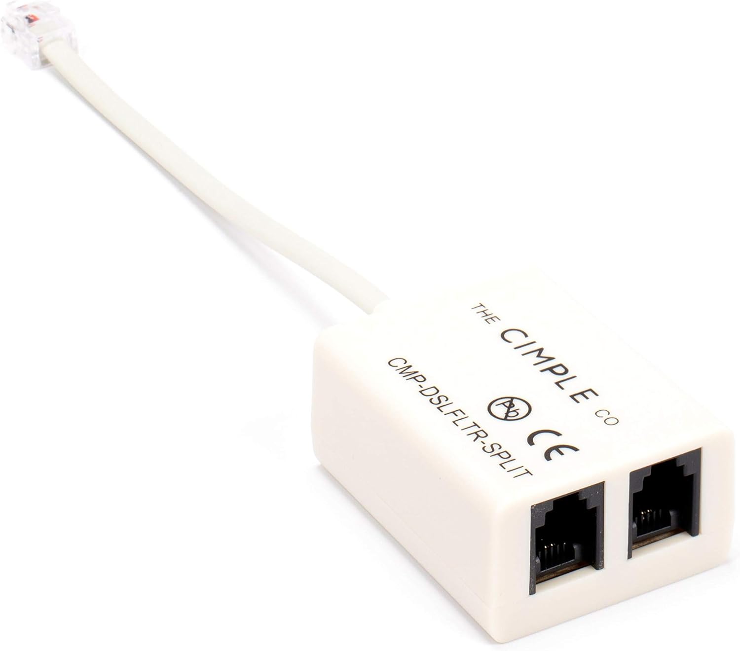 CO 2 Wire, 1 Line DSL Filter, with Built in Splitter - for Removing Noise and Other Problems from DSL Related Phone Lines 1 Line DSL Filter with Splitter
