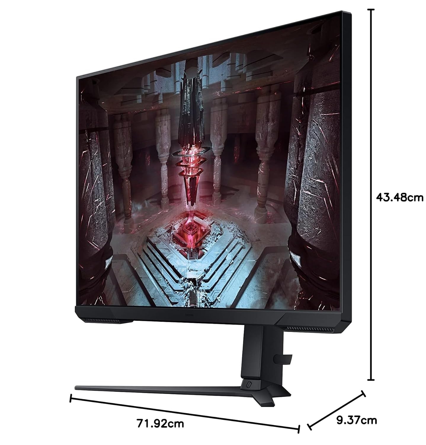 Samsung 32-Inch (80Cm) 2K QHD Odyssey G5 Flat Gaming Monitor , 165Hz, Response Time 1Ms (GTG) , Flat LCD Monitor, 2560 X 1440 Pixels, Height Adjustable Stand, HDR10, AMD Freesync  Flat Gaming Monitor 32-Inch 1Ms 2K QHD