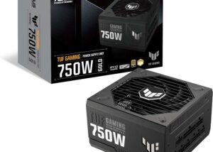 ASUS TUF Gaming 750W Gold (750 Watt, Fully Modular Power Supply, 80+ Gold Certified, ATX 3.0 Compatible, Military-grade Components, Dual Ball Bearing, Axial-tech Fan, PCB Coating) ASUS TUF 750W Gold Fully-Modular PSU