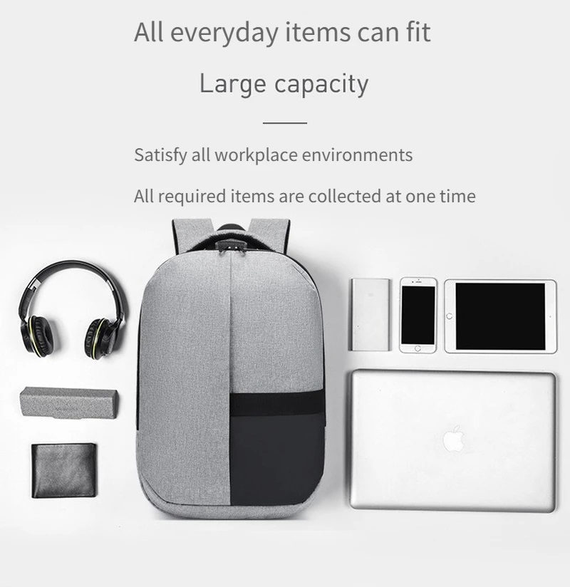 Laptop Backpack Waterproof GREY University School Laptop Backpack - Holds up to 15.6" Laptops & Tablets - Waterproof - Ergonomic Softback - Electronics Impact Protection - Oxford Material - Suitable for University , Collage , School - GREY GREY Ergonomic Waterproof 15.6" Laptop Backpack