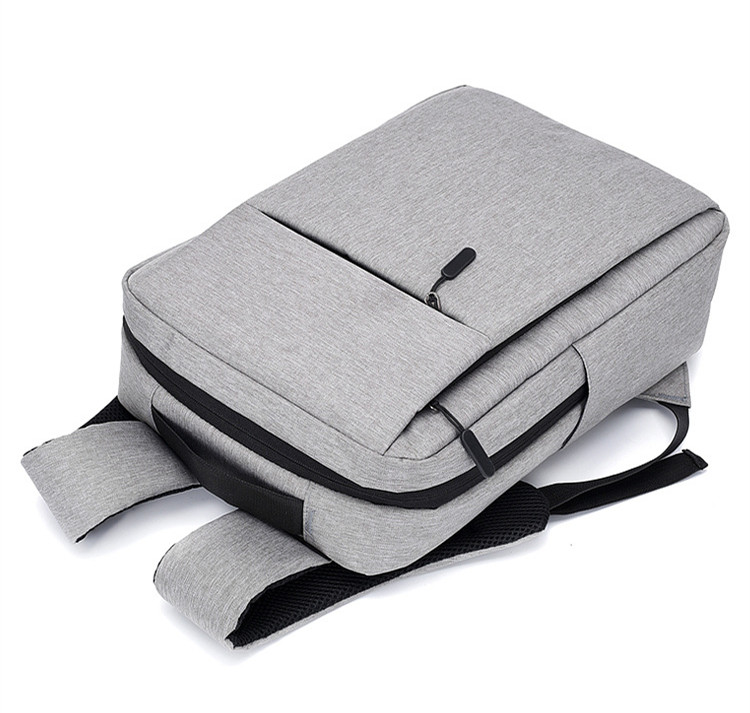 Business Slim Formal Laptop Backpack for up to 15.6 Inch - Durable Oxford Textile - USB Charging Port - Organized Compartments - Waterproof - Heavily Padded for Sensitive Electronics Impact Protection - GREY Business Slim Formal Laptop Backpack GREY