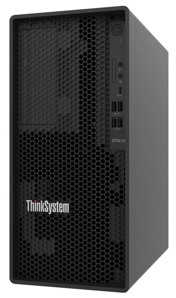 Lenovo ThinkSystem ST50 V2 Tower Server Intel Xeon E-2324G 4C 65W 3.1GHz 16 GB RAM Model 4TB HDD 7D8JA02YEA Lenovo ThinkSystem ST50 V2 Tower Server