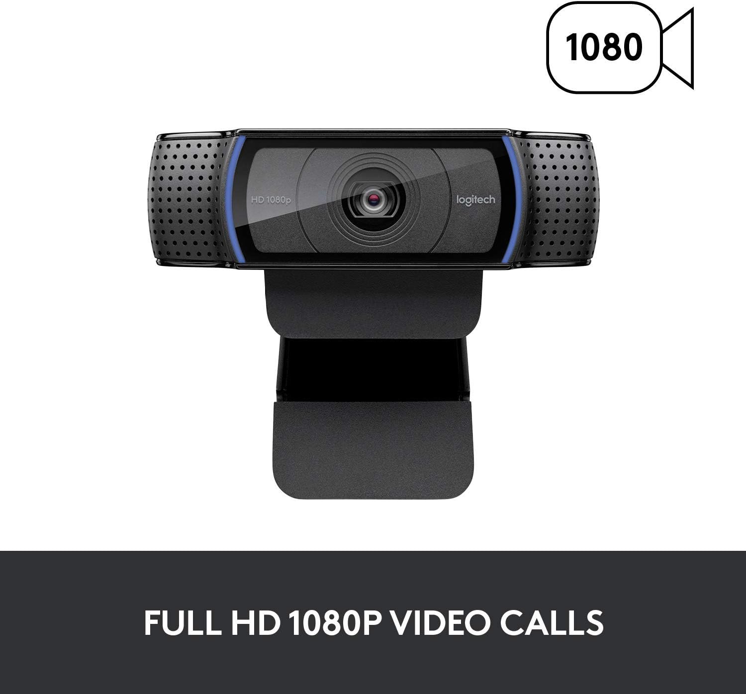 960-001086 LOGITECH C920e Full HD Webcam 1080P 30 fps LOGITECH C920e  Full HD Webcam 1080P 30 fps ,3 mega pixel Camera , 78° field of view, and HD auto light correction , Up to 1 m Stereo Dual Mics , Autofocus Glass Lens , Tripod-ready 