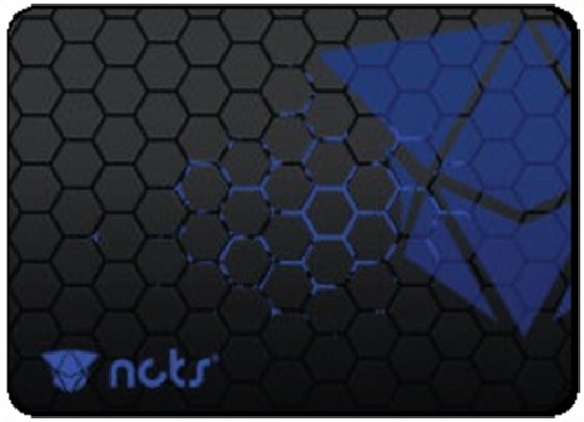 NCT-BLUE-PAD Large Size Precision Type Gaming Mouse Pad NCTS Large Size (440mm x  350mm x 4mm) Hexagonal Print , Precision Type Gaming Mouse Pad with Stitched Embroidery Edge, Premium-Textured Mouse Mat with Thick Non-Slip Rubber Base , Indigo &  Black