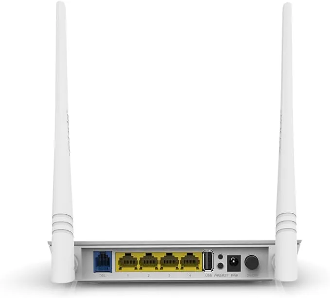 TENDA-D301-V4 TENDA D301 All In One ADSL2 Modem Router TENDA D301 All-In-One ADSL2+ Modem Router & 4 Port Switch Access Point and USB Port - up to 300 Mbps - WPA/WPA2  Protection - Network Products Access Point ADSL