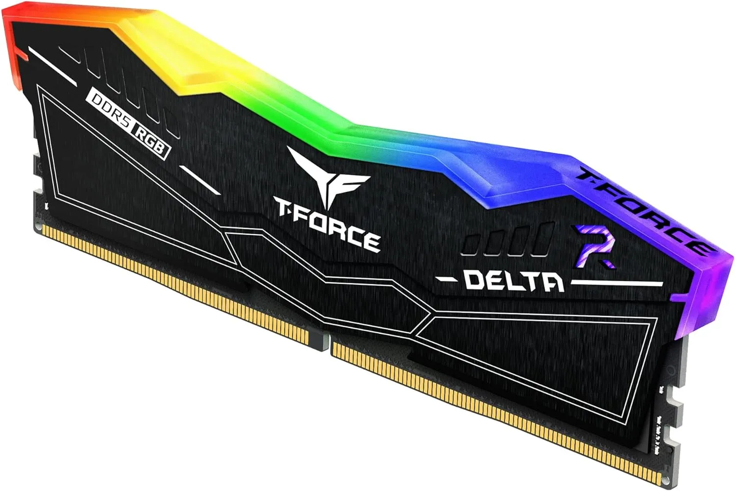 FF3D532G6400HC40BDC0 T Force Delta RGB DDR5 32GB 6400MHz CL40 RAM TEAMGROUP T-Force Delta RGB DDR5 32GB RAM Kit (2x16GB) 6400MHz CL40 (PC5-51200) 288-Pin Desktop Memory Module Ram - Black - FF3D532G6400HC40BDC01