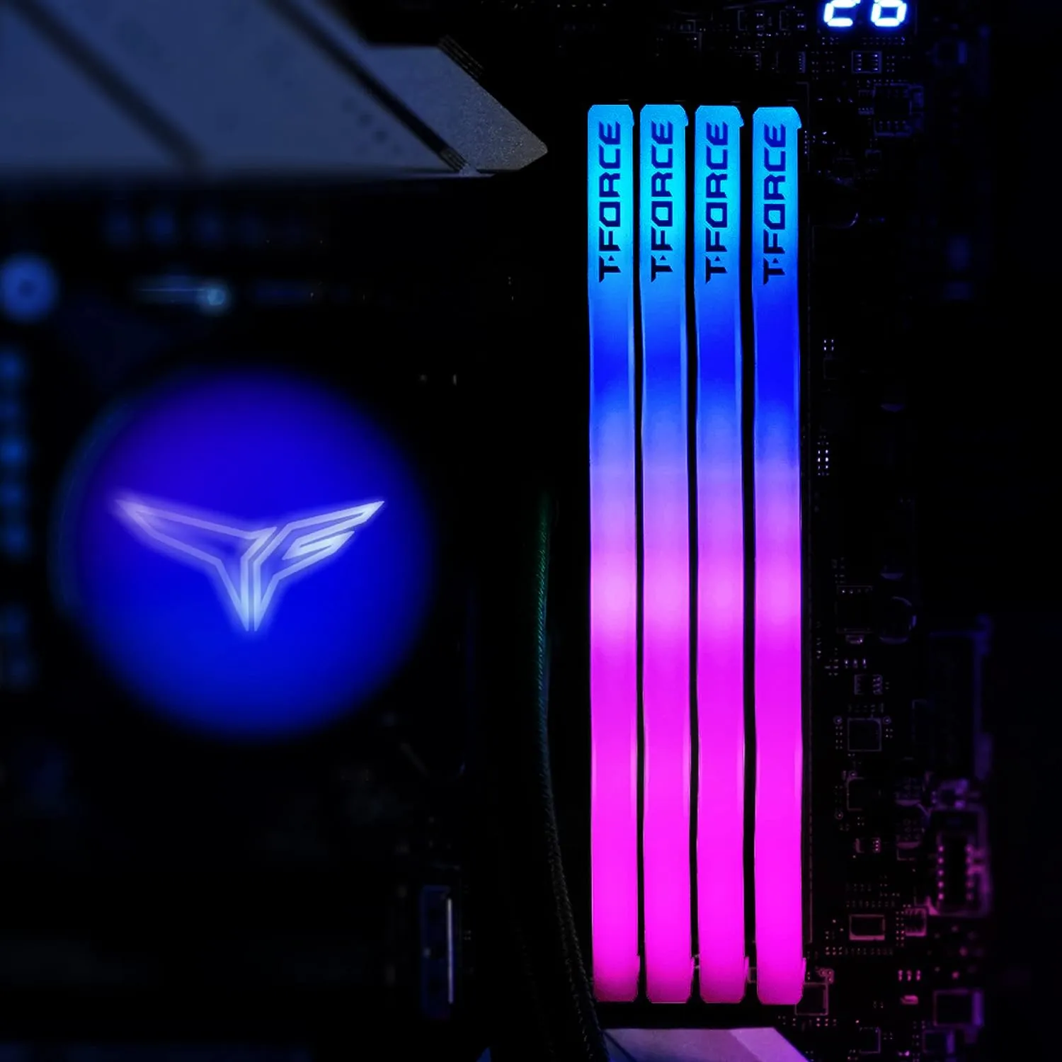 FF3D532G6400HC40BDC0 T Force Delta RGB DDR5 32GB 6400MHz CL40 RAM TEAMGROUP T-Force Delta RGB DDR5 32GB RAM Kit (2x16GB) 6400MHz CL40 (PC5-51200) 288-Pin Desktop Memory Module Ram - Black - FF3D532G6400HC40BDC01