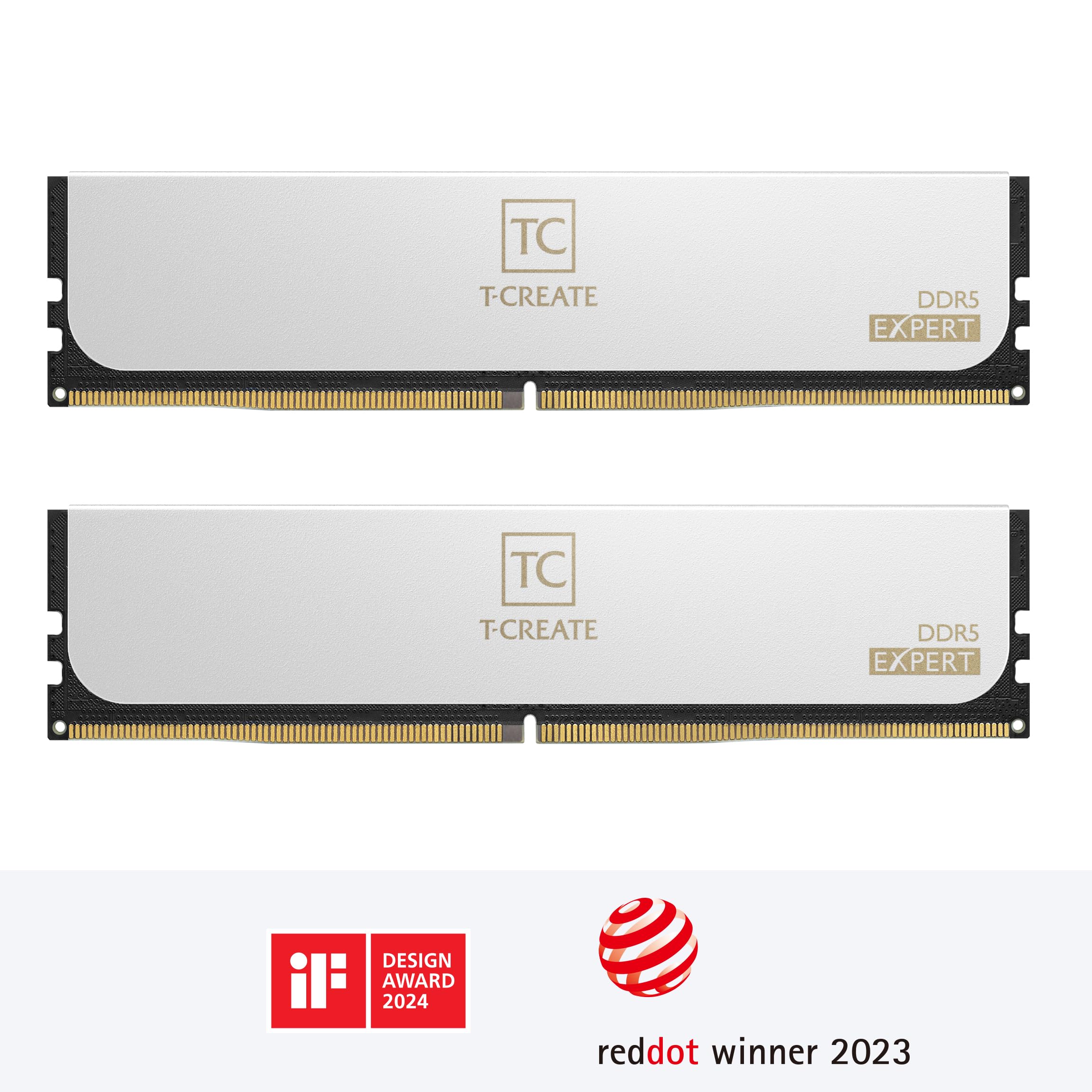 CTCWD532G6000HC30DC0 TEAMGROUP T Create DDR5 32GB RAM Kit 6000MHz TEAMGROUP T-Create Expert Overclocking DDR5 32GB RAM Kit (2 x 16GB) 6000MHz (PC5-48000) CL30 Intel XMP 3.0 & AMD Expo Compatible Desktop Memory Module Ram White - CTCWD532G6000HC30DC01 CTCWD532G6000HC30DC0 TEAMGROUP T Create DDR5 32GB RAM Kit 6000MHz TEAMGROUP T-Create Expert Overclocking DDR5 32GB RAM Kit (2 x 16GB) 6000MHz (PC5-48000) CL30 Intel XMP 3.0 & AMD Expo Compatible Desktop Memory Module Ram White - CTCWD532G6000HC30DC01