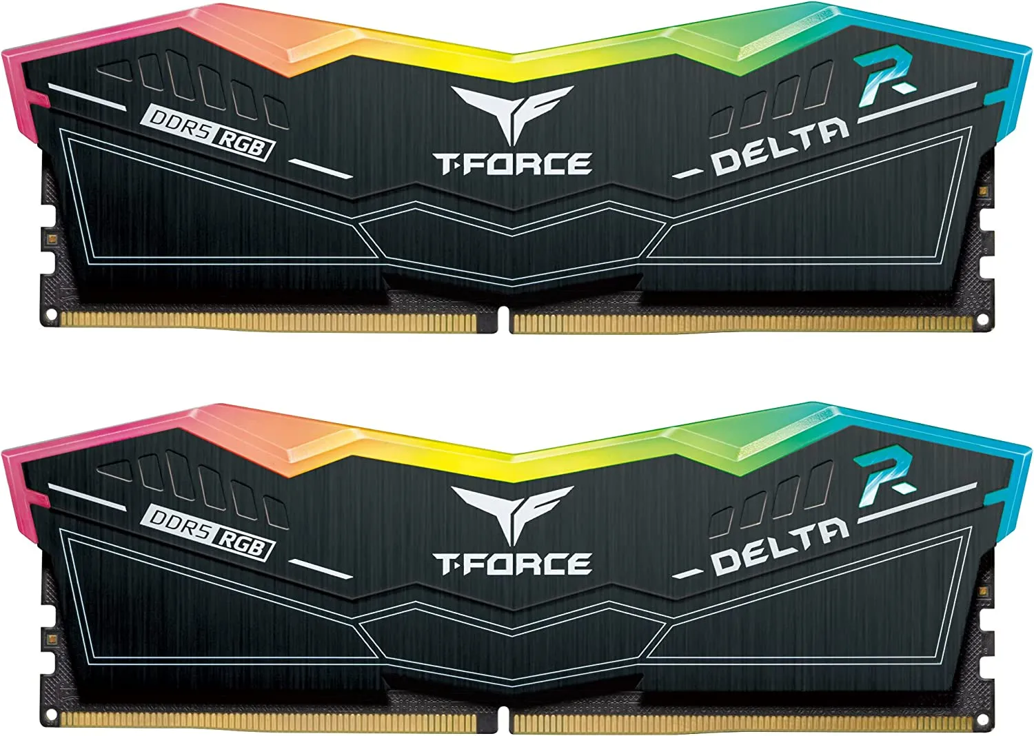 FF3D532G6400HC40BDC0 T Force Delta RGB DDR5 32GB 6400MHz CL40 RAM TEAMGROUP T-Force Delta RGB DDR5 32GB RAM Kit (2x16GB) 6400MHz CL40 (PC5-51200) 288-Pin Desktop Memory Module Ram - Black - FF3D532G6400HC40BDC01