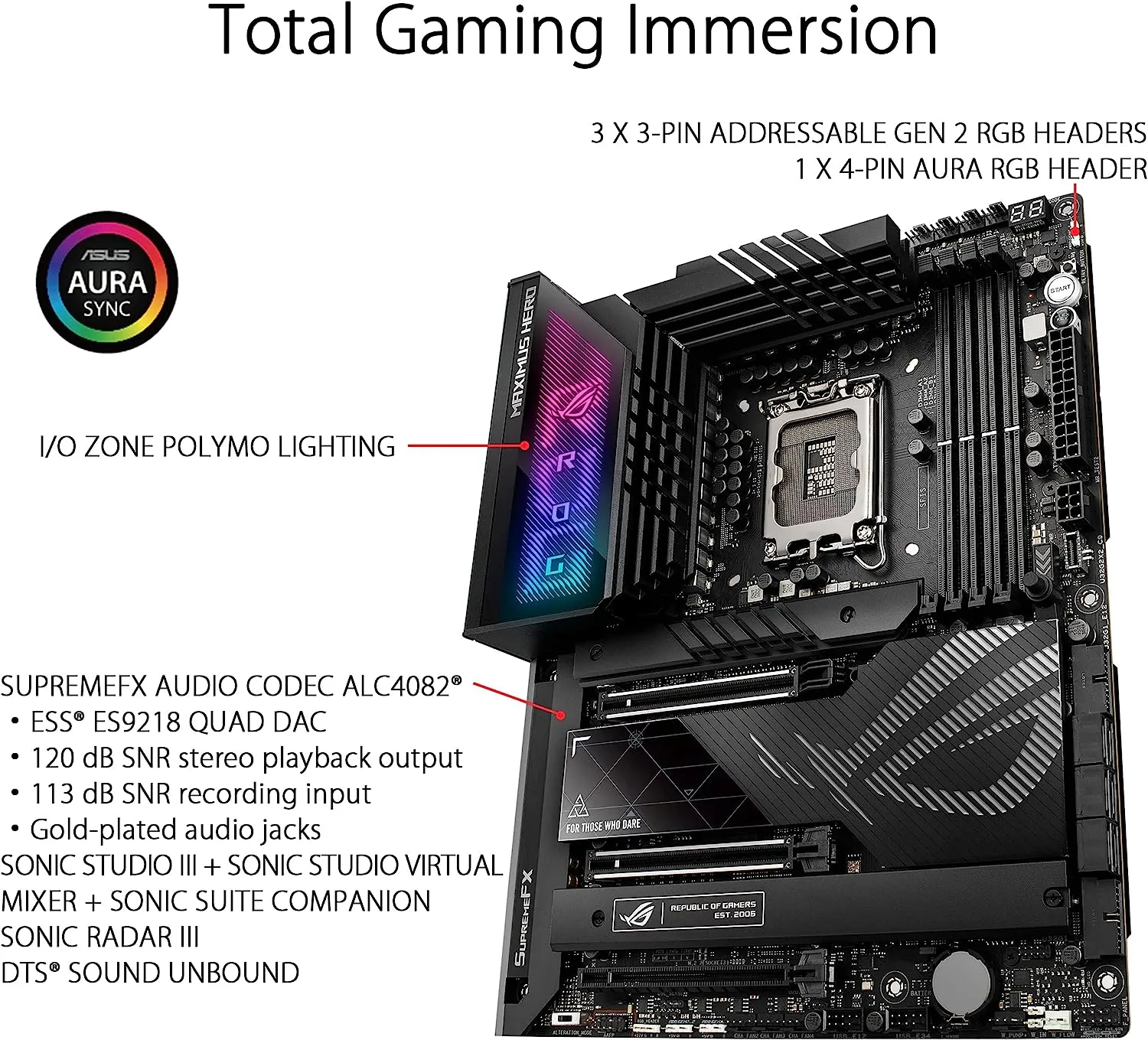 90MB1CI0-M0AAY0 ROG Maximus Z790 Hero WiFi DDR5 Motherboard ASUS ROG Maximus Z790 Hero (WiFi 6E) LGA 1700(Intel 14th & 13th&12th Gen) ATX gaming motherboard(PCIe 5.0,DDR5,20+1power stages,2.5Gb LAN, Bluetooth V5.2,2x Thunderbolt 4 ports,5xM.2/NVMe SSD,Thunderbolt 4 USB Type-C