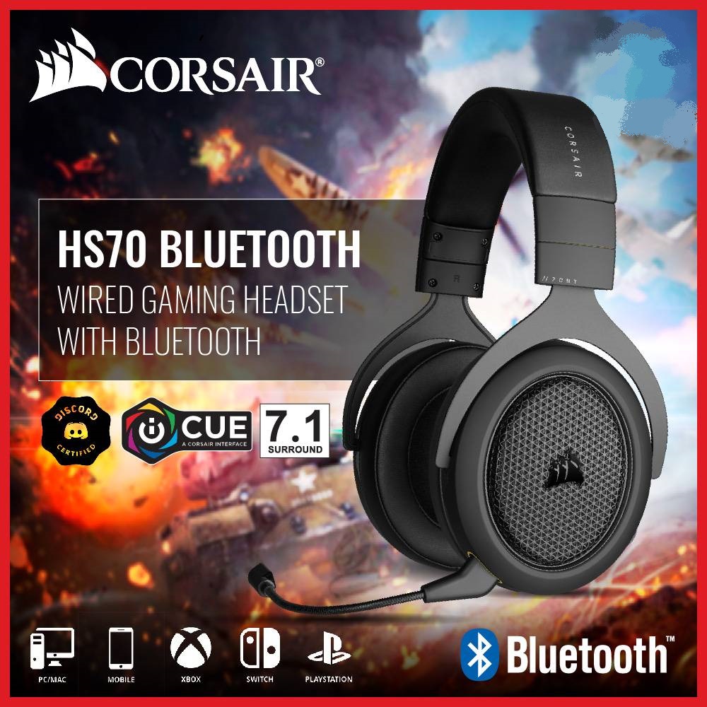 HS70-PRO-NOXBOX Corsair HS70 Pro Wireless Gaming Headset Discord Certified Corsair HS70 Pro Wireless Gaming Headset - 7.1 Surround Sound Headphones for PC, MacOS, PS5, PS4 - Discord Certified- Active Noise Cancellation - 50mm Drivers – Carbon Black HS70-PRO-NOXBOX Corsair HS70 Pro Wireless Gaming Headset Discord Certified Corsair HS70 Pro Wireless Gaming Headset - 7.1 Surround Sound Headphones for PC, MacOS, PS5, PS4 - Discord Certified- Active Noise Cancellation - 50mm Drivers – Carbon Black