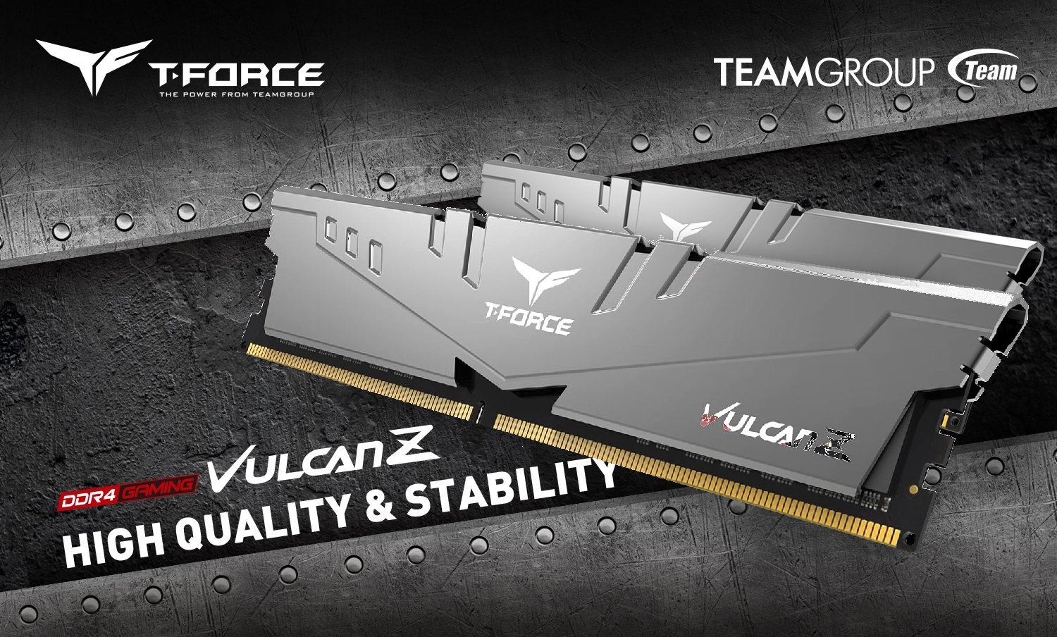 TLZGD416G3600HC18JBK Vulcan Z DDR4 RAM 32GB Kit 3600MHz CL18 TEAMGROUP T-Force Vulcan Z DDR4 32GB Kit (2x16GB) 3600MHz (PC4-25600) CL18 1.35V Desktop Memory Module Ram - Supports Intel & AMD - TLZGD416G3600HC18JBK - Iron Grey