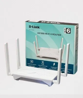 DIR-X1860M  D Link DIR X1860M AX1800 WiFi 6 11ax Router   D-Link DIR-X1860M AX1800 WiFi 6 11ax Router , Dual Band WiFi Up to 4 Streams , 3 Gigabit LAN Ports , 1 WAN Port , Four High Gain Antennas , Multiple Operation Modes - WHITE