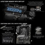 MSI PRO Z790-P II ATX Motherboard With Intel Z790 Chipset, LGA 1700 Support, 4 DIMMs DDR5 7200+MHz OC, PCIe 5.0, 4x M.2 Gen4, 2.5G LAN, USB 20Gbps , for Intel® Core™ 14th/ 13th/ 12th Gen Processors