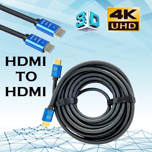 CAB-HDMI-20M 20 Meters HDTV Cable 4Kx2K Ultra HD 3D 1080p HDMI Cable | 20M, HDMI to HDMI Cable | Male to Male High Speed 18Gbps HDMI 2.0 Cord Supports 4K Ultra HD, 3D, 1080p, Ethernet Compatible for TV, Laptop, PC, Monitor & Projector