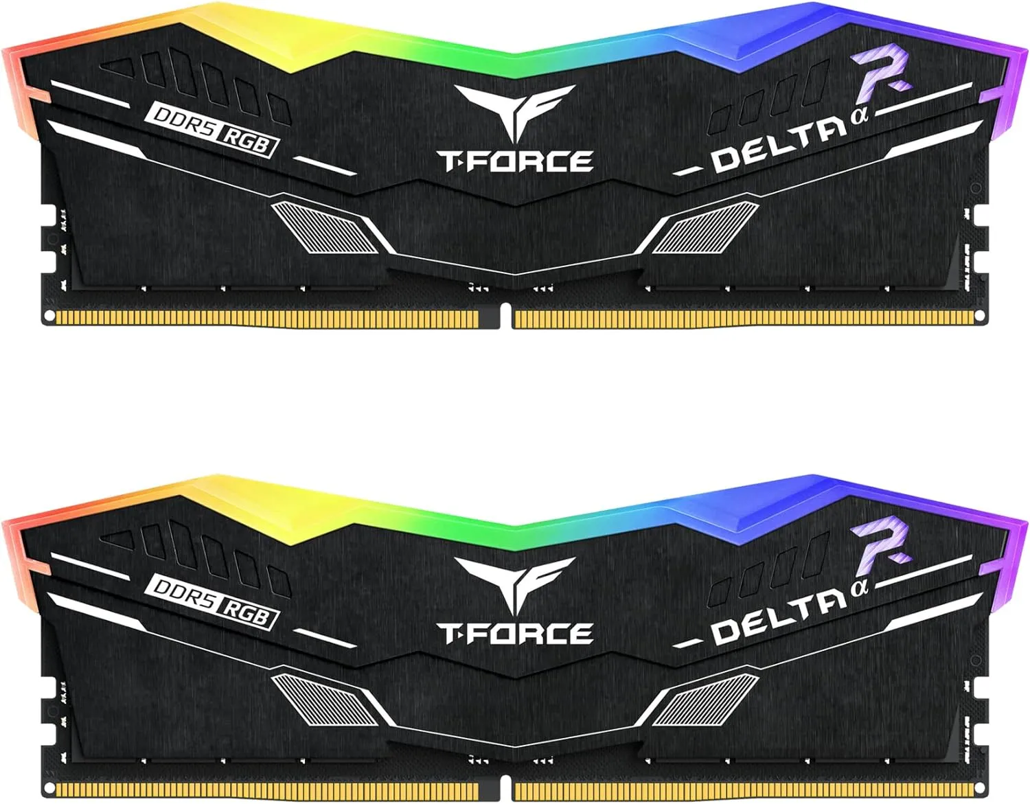 FF7D532G5600HC40BDC01 TEAMGROUP T-FORCE DELTA RGB DDR5 Ram KIT 32GB (2x16GB) 5600MHz PC5-44800 CL40 1.2V RYZEN AMP 3.0 Expo Compatible Desktop Memory Module Ram Black FF3D532G5600HC40BDC01