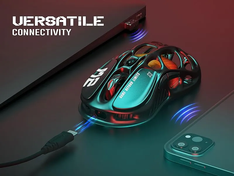 GRAVASTARM2_BLK GravaStar Mercury M2 Gaming Mouse RGB GravaStar Mercury M2 Gaming Mouse -MMO Gaming with 26,000 DPI Optical Sensor -78g Lightweight Hollowed-Out Design -5 Programmable Buttons -5 Dynamic Lightsync RGB Modes -Stealth Black