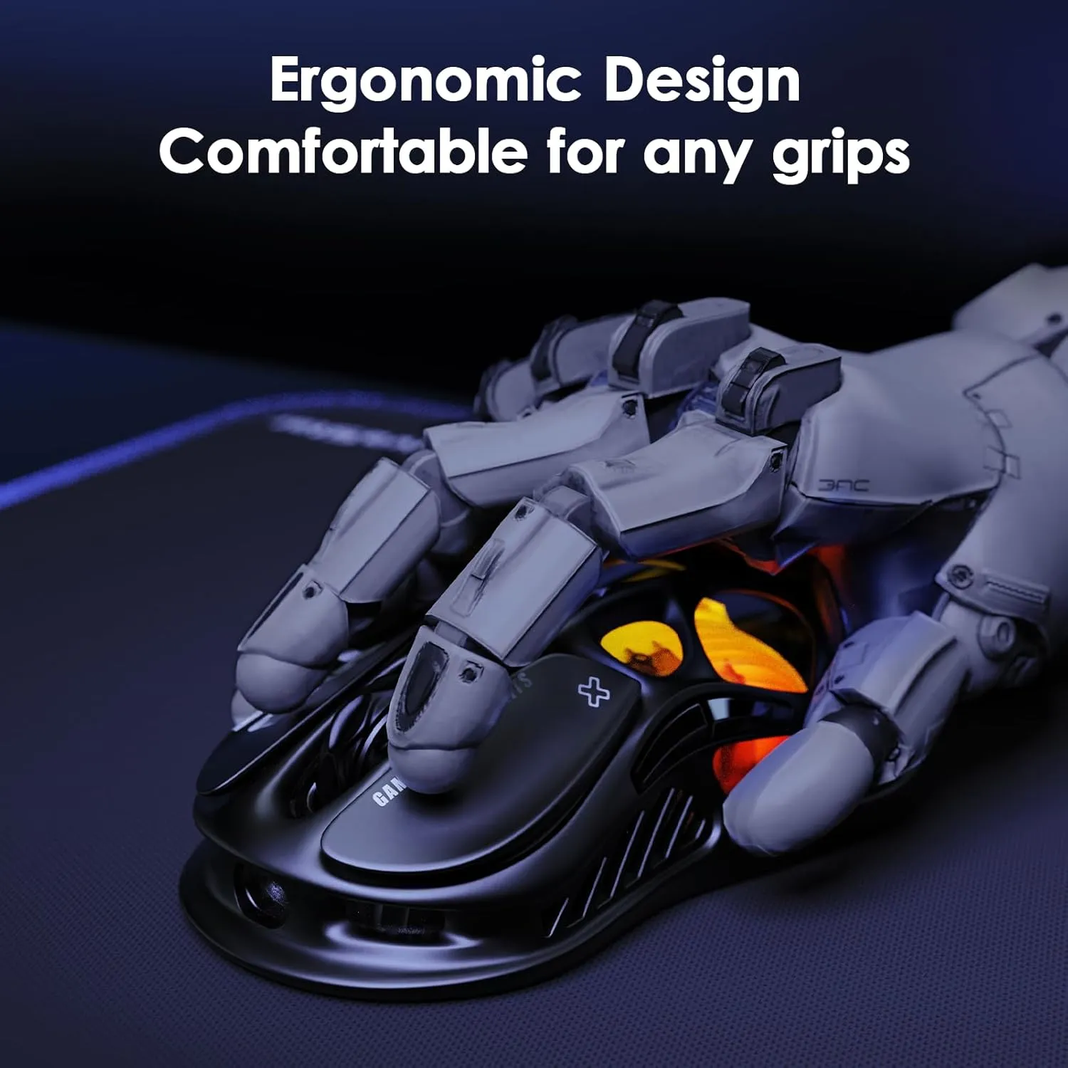 GRAVASTARM2_BLK GravaStar Mercury M2 Gaming Mouse RGB GravaStar Mercury M2 Gaming Mouse -MMO Gaming with 26,000 DPI Optical Sensor -78g Lightweight Hollowed-Out Design -5 Programmable Buttons -5 Dynamic Lightsync RGB Modes -Stealth Black