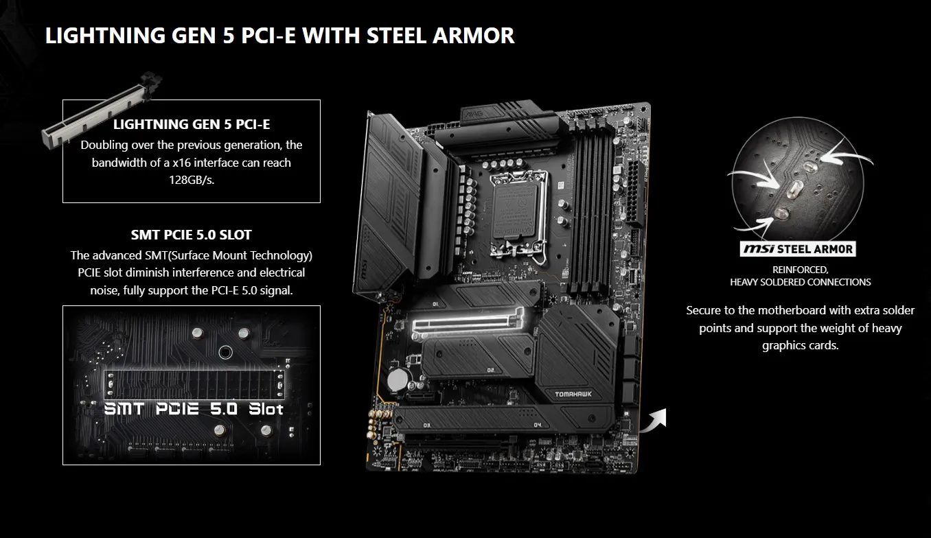 911-7D91-020 MAG Z790 Tomahawk WiFi DDR4 Gaming Motherboard MSI MAG Z790 Tomahawk WiFi DDR4 Gaming Motherboard (Supports 12th/13th/14th Gen Intel Processors, LGA 1700, DDR4, PCIe 5.0, M.2, 2.5Gbps LAN, USB 3.2 Gen2, Wi-Fi 6E, ATX)