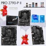 MSI PRO Z790-P II ATX Motherboard With Intel Z790 Chipset, LGA 1700 Support, 4 DIMMs DDR5 7200+MHz OC, PCIe 5.0, 4x M.2 Gen4, 2.5G LAN, USB 20Gbps , for Intel® Core™ 14th/ 13th/ 12th Gen Processors