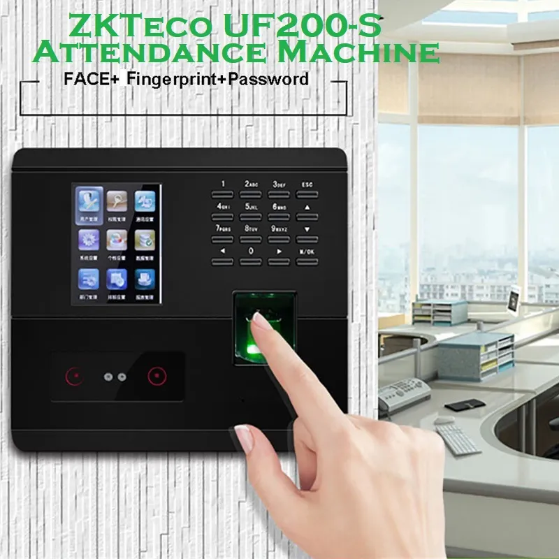 ZKT-UF200-S Attendance Machine Finger Print and Face ID ZKTeco UF200-S Color Screen with Camera Attendance Machine Finger Print and Face ID , Tcp/IP Biometric Time Attendance and Access Control System with RFID Card