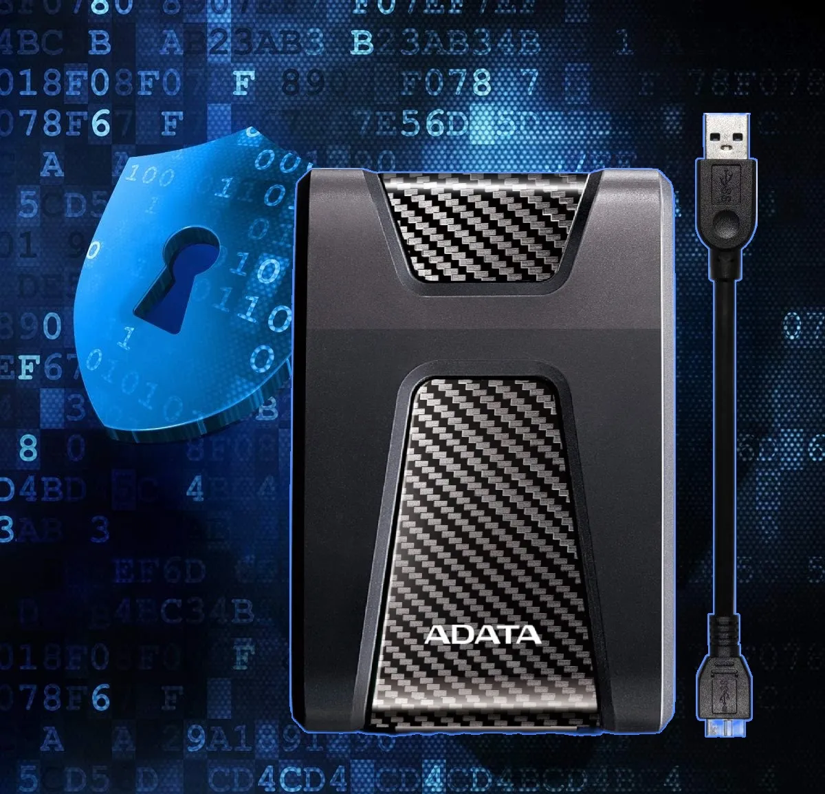 AHD650-4TU31-CBK ADATA HD650 4 TB Portable External HDD eSATA ADATA HD650 4 TB Portable External Hard Drive -2.5 Inches Format eSATA Interface with USB Connectivity  - Military Grade Shock Resistant - Supports Windows , Mac OS , Linux - Black