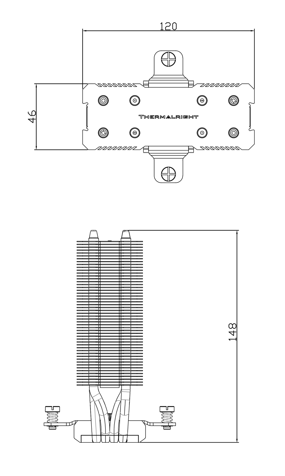 ASSX120RSEW-ARGB AssassinX120 R SE White ARGB CPU Air Cooler Thermalright AssassinX120 R SE White ARGB CPU Air Cooler , AX120 R SE White, 4 Heat Pipes, TL-C12CW-S PWM Quiet Fan CPU Cooler with S-FDB Bearing, for AMD AM4/AM5 Intel 1700/1150/1151/1200, LGA1700 | WHITE