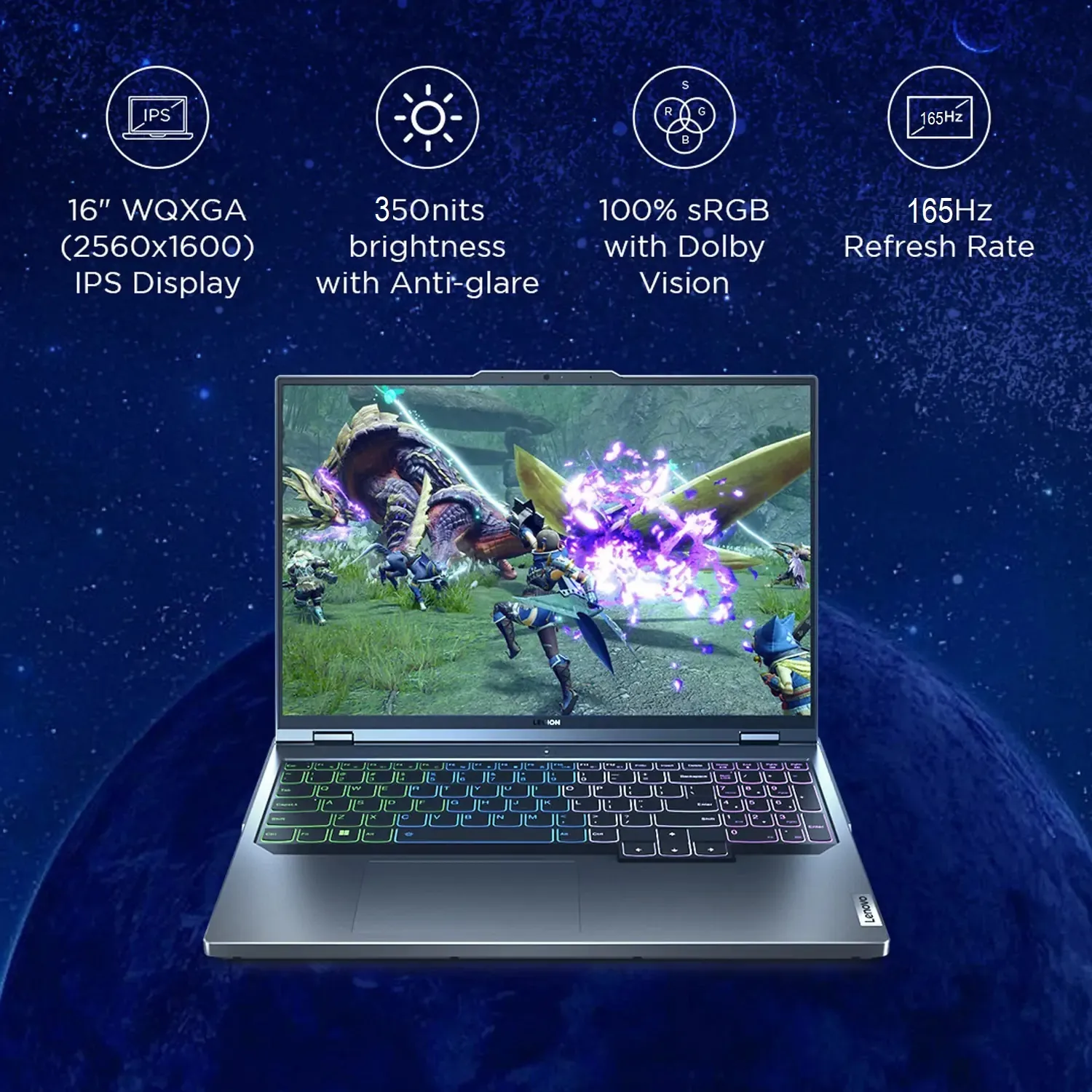 83DG004JUS Lenovo Legion 5 16IRX9 i9-14900HX 32GB DDR5 Lenovo Legion 5 16IRX9 Core™ i9-14900HX | 32GB DDR5 RAM ; 1TB SSD | RTX™ 4060 8GB GDDR6 | 16 inch WQXGA IPS Display | Windows® 11 Home | 4-Zone RGB Backlit Keyboard | Luna Grey