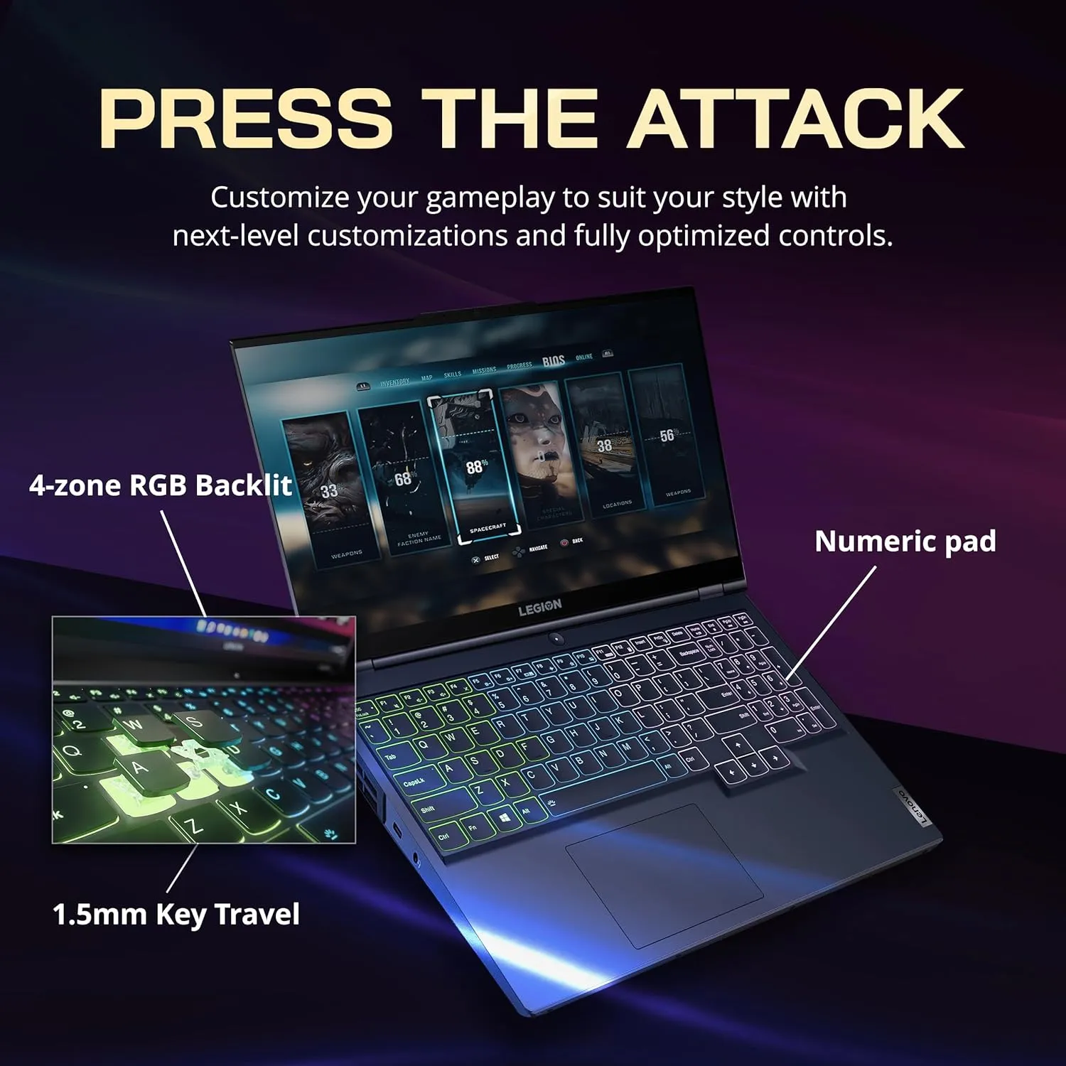 83DG004JUS Lenovo Legion 5 16IRX9 i9-14900HX 32GB DDR5 Lenovo Legion 5 16IRX9 Core™ i9-14900HX | 32GB DDR5 RAM ; 1TB SSD | RTX™ 4060 8GB GDDR6 | 16 inch WQXGA IPS Display | Windows® 11 Home | 4-Zone RGB Backlit Keyboard | Luna Grey