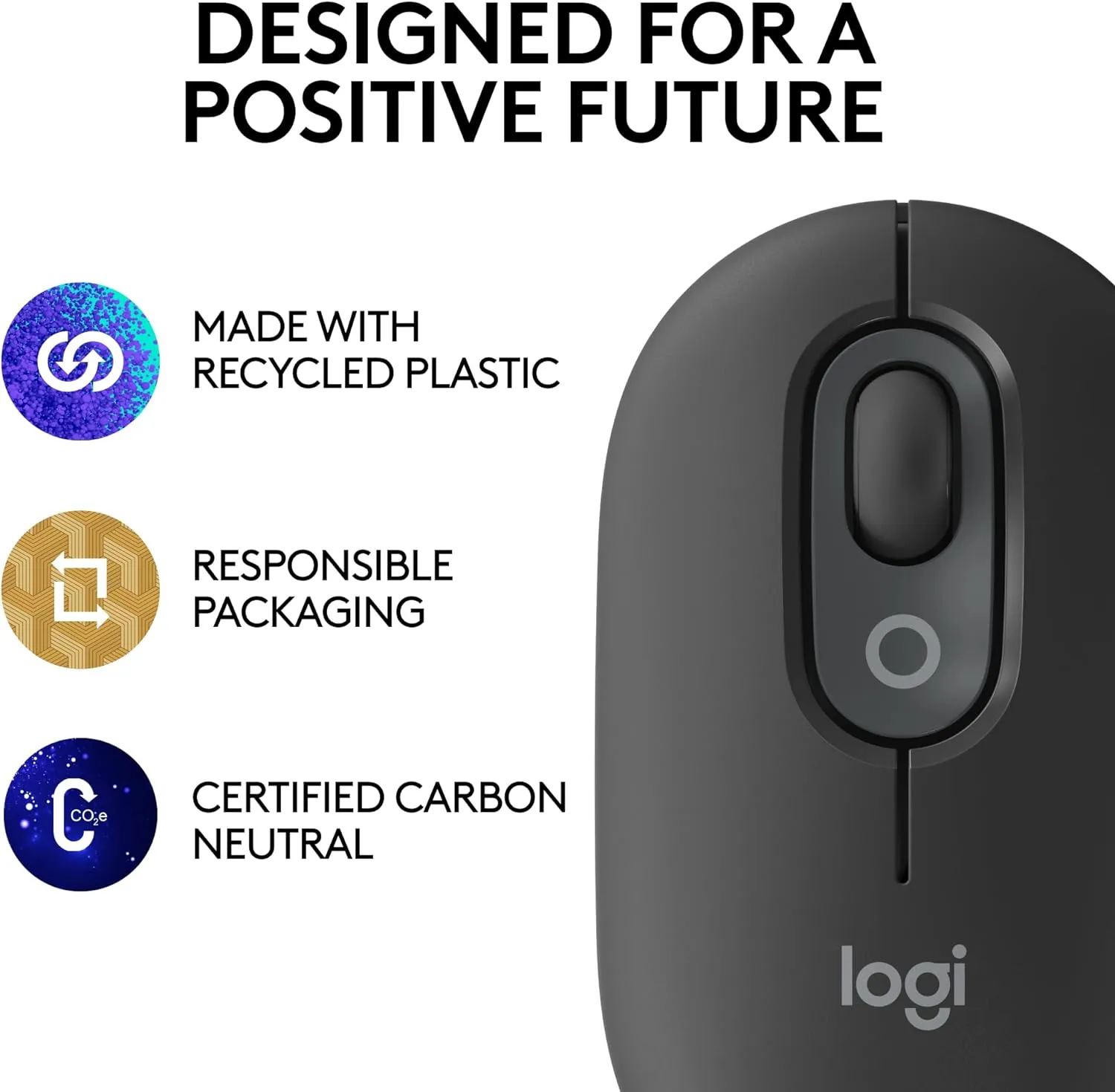 NIGHTFALL 910-007160 POP Bluetooth Wireless Mouse Emoji Logitech POP Bluetooth Wireless Mouse Emoji Customizable - 1000 to 4000  DPI - Connect up to 3 devices - 10 meters Wireless Range -  Battery Powered -  Compatible with Windows® , macOS , ChromeOS™ ,  iPadOS , Microsoft Surface | NIGHTFALL 910-007160