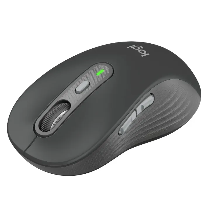910-006266 Logitech Signature Plus M750 L Wireless Mouse Logitech Signature Plus M750 L Wireless Mouse – Large Ergonomic Design, Bluetooth & USB, 6 Customizable Buttons, Silent Clicks, Cross - Platform Compatibility, Super Battery Life - Windows , macOS , Linux, ChromeOS, iPadOS , and Android- Black 