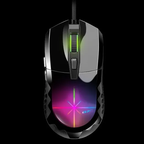 SCORPION-M715 GX Scorpion M715 RGB Gaming Mouse GX Scorpion M715 RGB Gaming Mouse - Colorful Breathing 3D RGB - USB Wired 1.8 m Braided Cable - 6 Programmable Buttons - Instant DPI Switching 800, 1600, 2400, 3200, 4800, 7200 | Black