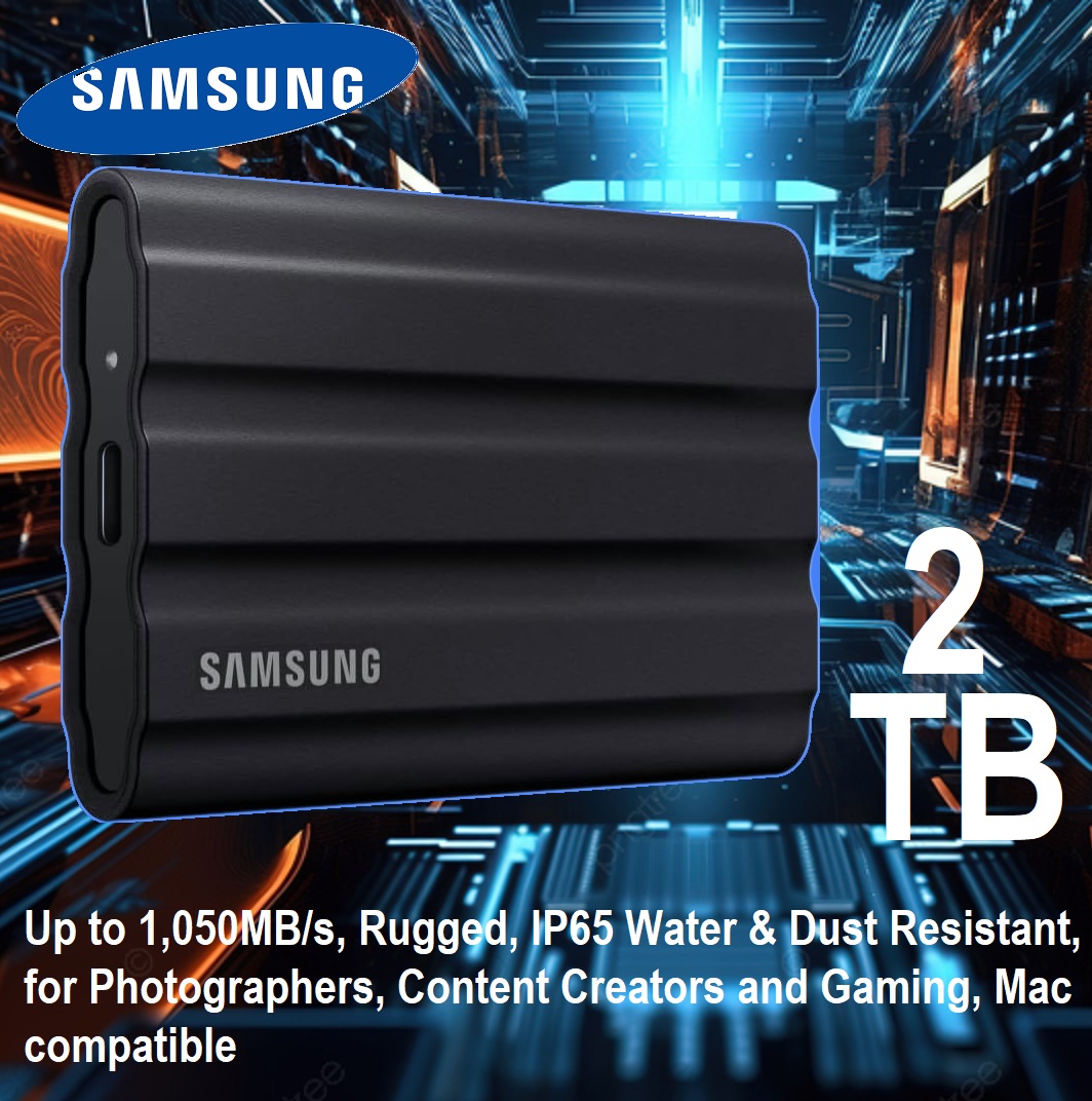 T7 Shield 2TB Portable SSD SAMSUNG (3) 2TB SSD T7 Shield Portable SAMSUNG