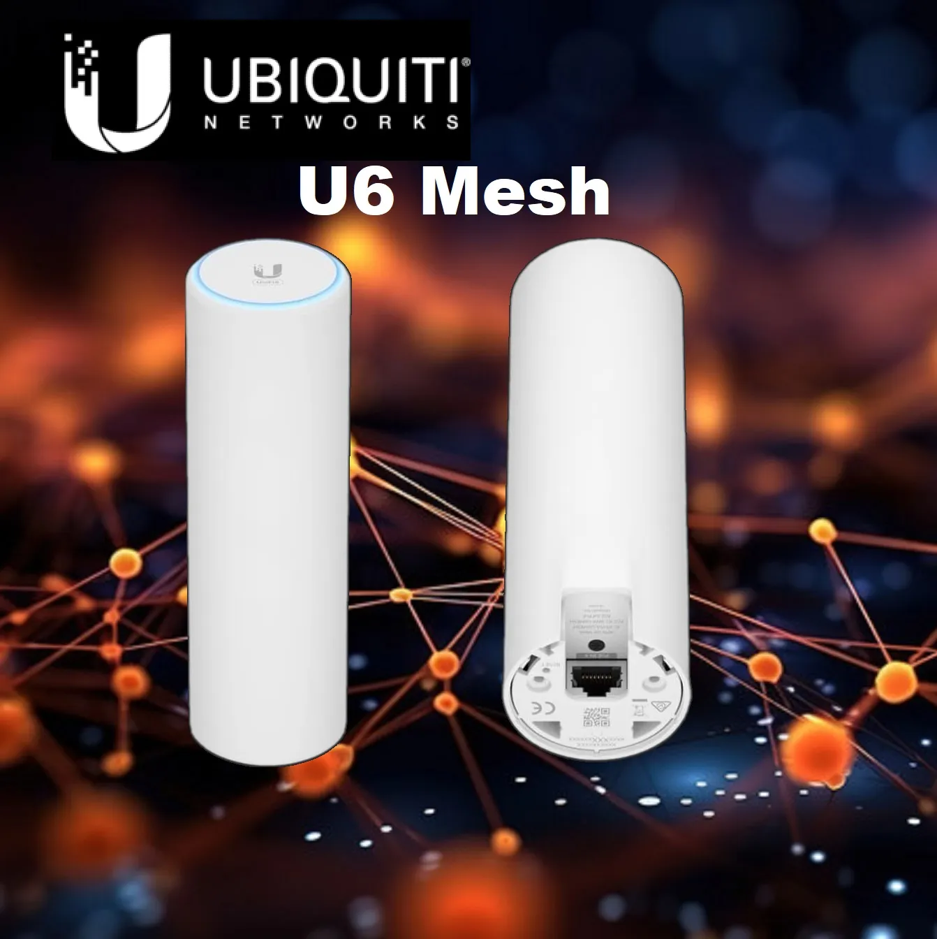 U6-MESH Ubiquiti U6 Dual Band Wireless Access Point Ubiquiti Dual Band 5.3 Gbit/s Wireless Access Point – Indoor/Outdoor, WiFi 6 Mesh with PoE, High-Speed Connectivity, and Robust Data Security