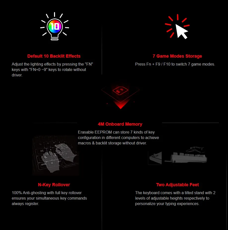 BLOODY-S98 S98 Mechanical Gaming Keyboard BLMS Red Plus bloody S98 RGB Mechanical Gaming Keyboard with BLMS Red Plus Hot-Swappable Switch | RGB Backlit 98-Key Style Keyboard | 3-Direction Cable Management | 4M Onboard Memory | N-Key Rollover | Bloody Red