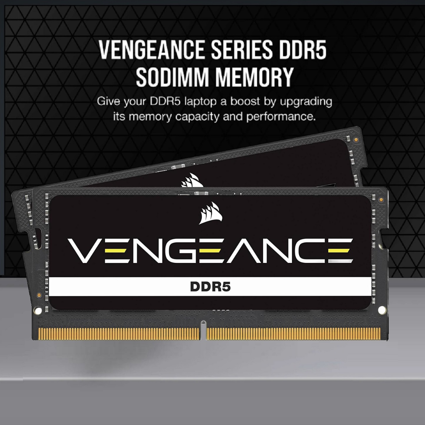 CMSX32GX5M2A4800C40 SODIMM DDR5 Laptop RAM 32GB 2x16GB 4800MHz CORSAIR VENGEANCE SODIMM DDR5 Laptop RAM 32GB (2x16GB) 4800MHz CL40 Intel XMP iCUE Compatible Computer Memory , Intel and AMD Compatibility - Black (CMSX32GX5M2A4800C40)