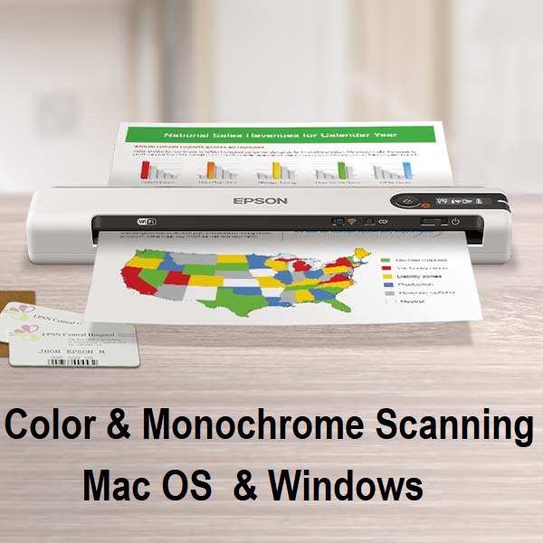 DS-80W EPSON WorkForce DS-80W Wi-Fi Portable Scanner EPSON WorkForce DS-80W Wi-Fi Portable Scanner 8.5ppm 600 DPI | Compact 272‎ x 47 x 34 mm | Network & Wifi |  Wi-Fi Direct, USB 2.0 Micro-B Interface  | Color & Monochrome Scanning |  Mac OS  & Windows | WHITE 